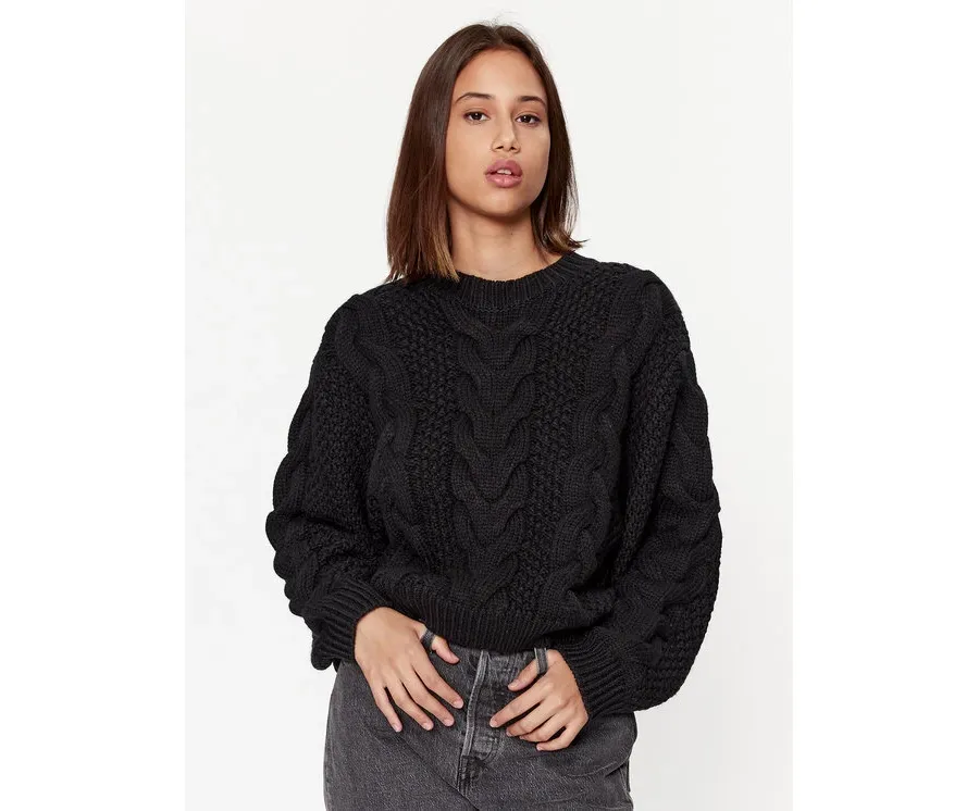 obrazek 1 Wrangler Sweter 112342773 Czarny Regular Fit