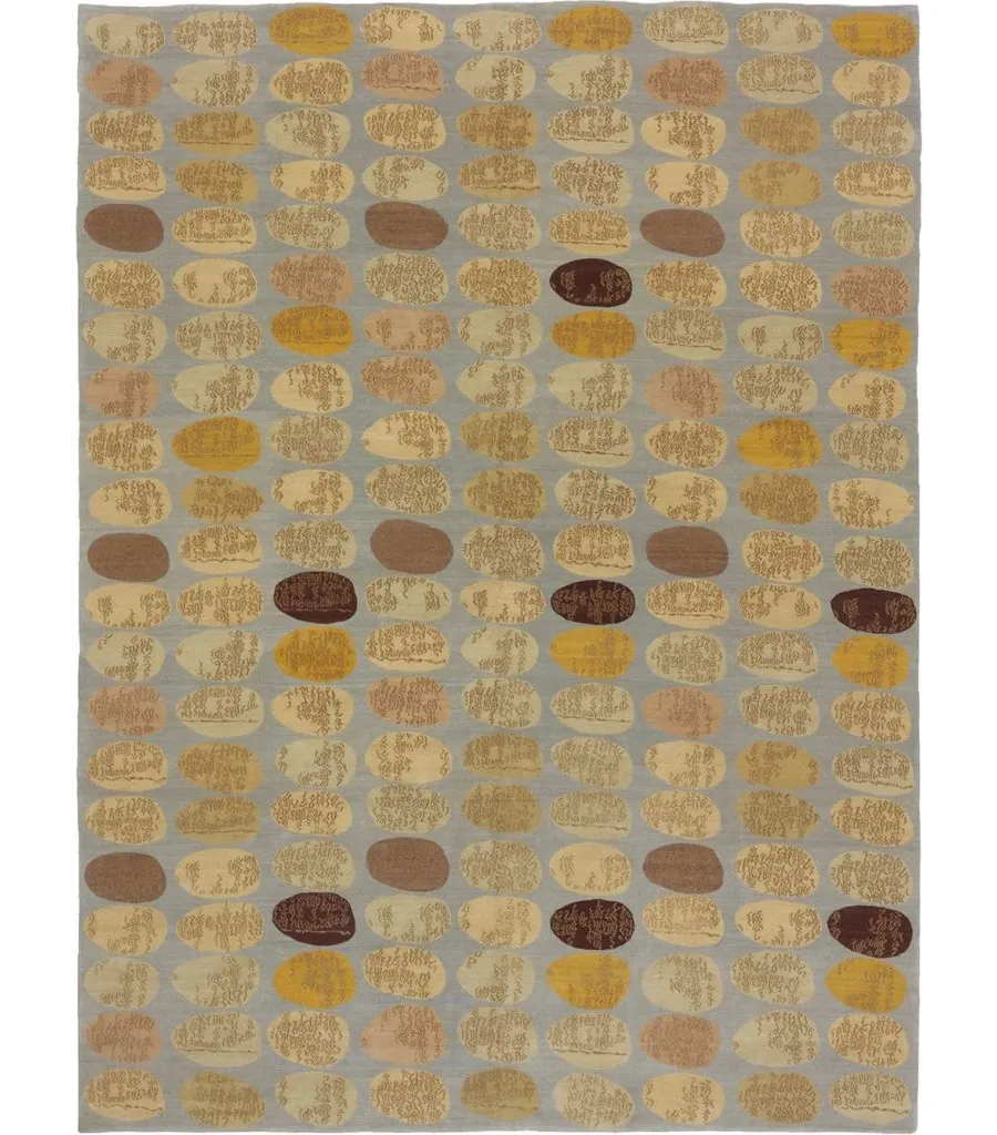 picture 1 Woollen carpet with an original pattern in the shades of brown and grey