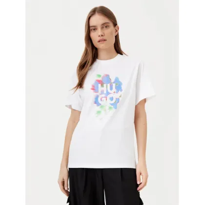 Zdjęcie HUGO T-Shirt Vintage 50534545 Biały Boxy Fit