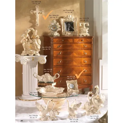 Zdjęcie Ozdobne luksusowe ceramiczne zegary do apartamentów