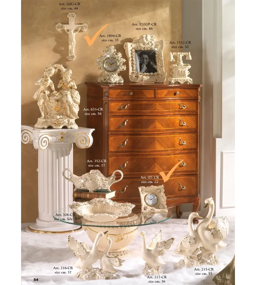 obrazek 1 Ozdobne luksusowe ceramiczne zegary do apartamentów