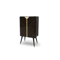 Picture Italian brown classic 2-door cabinet for the office or living room - Bianchini