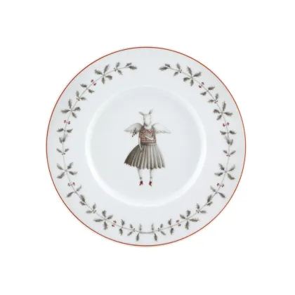 Zdjęcie Talerz na chleb i masło Nöel z drobnym świątecznym zdobieniem - Vista Alegre
