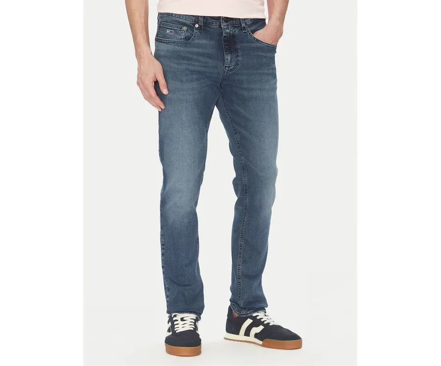 obrazek 1 Tommy Jeans Jeansy Scanton DM0DM21006 Granatowy Slim Fit