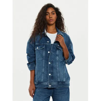 Zdjęcie Tommy Jeans Kurtka jeansowa Daisy DW0DW19745 Granatowy Oversize