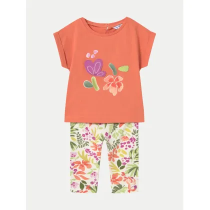 Zdjęcie Mayoral Komplet t-shirt i legginsy 1738 Pomarańczowy Regular Fit