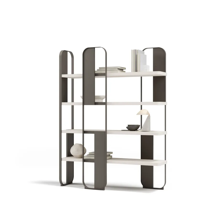 obrazek 8 Prestiżowa włoska biblioteczka do salonu lub gabinetu - styl modernistyczny