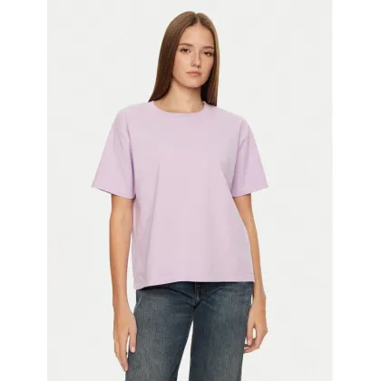 Zdjęcie American Vintage T-Shirt Fizvalley FIZ02AH24 Fioletowy Loose Fit