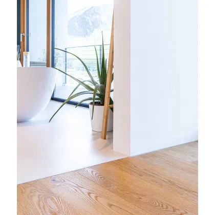 Zdjęcie 200 x 2 x 0,1 cm Minileiste - (srebrny) - Minimalistyczna listwa aluminiowa łączeniowa międzypodłogowa UL20X5-01