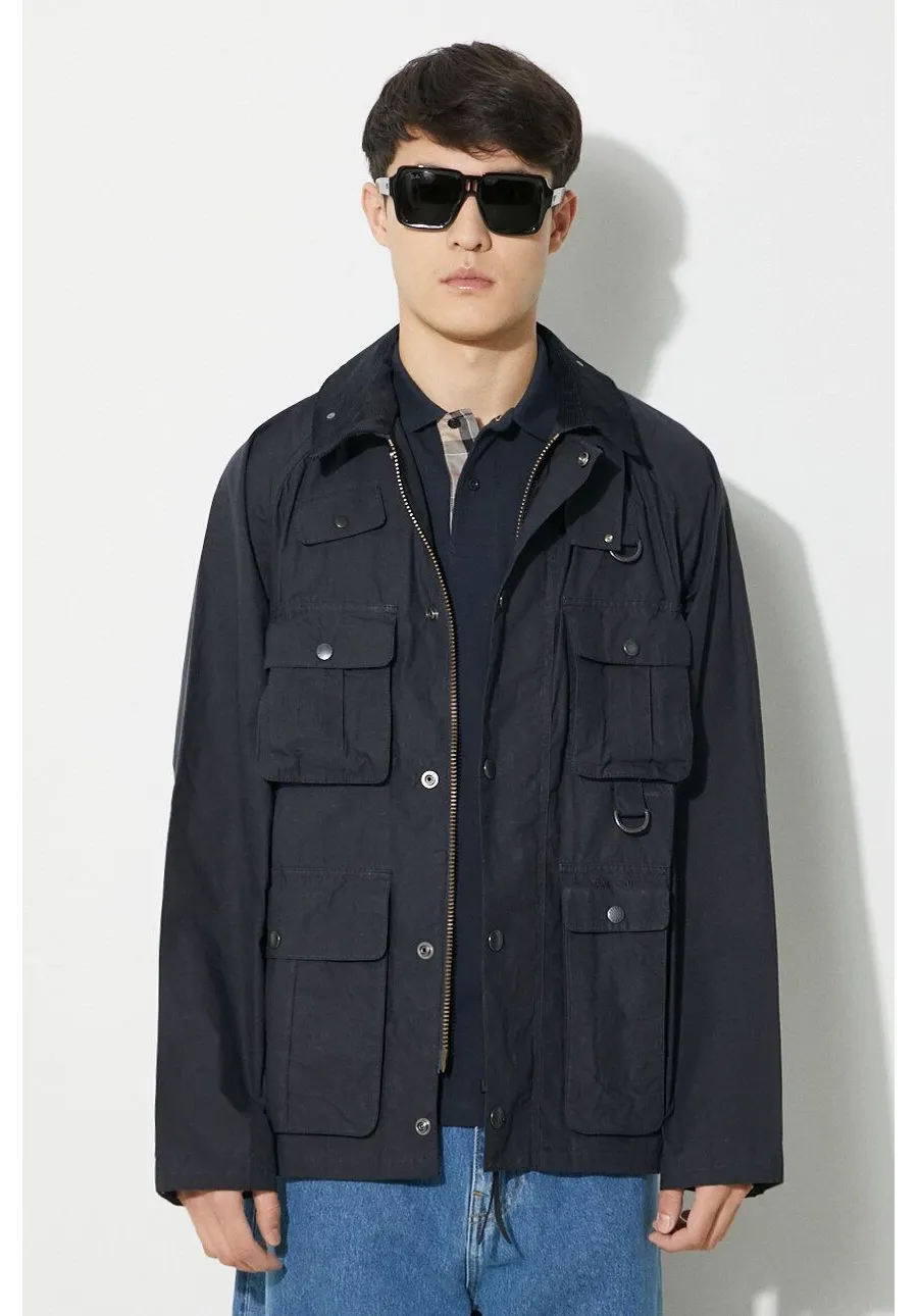 obrazek 1 Barbour kurtka bawełniana Modified Transport Casual kolor granatowy przejściowa MCA0966