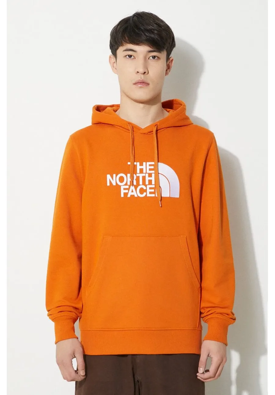 obrazek 1 The North Face bluza bawełniana M Light Drew Peak Pullover Hoodie męska kolor pomarańczowy z kapturem z aplikacją NF00A0TEPCO1