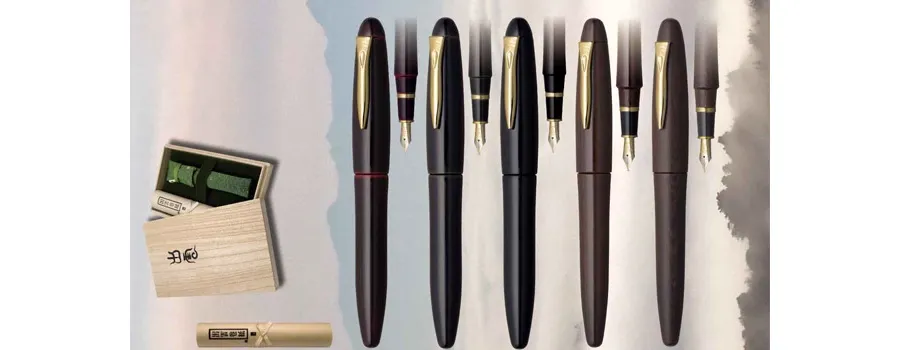 obrazek 3 Luksusowe Pióro Wieczne Platinum Izumo Gloss-Tagayasan