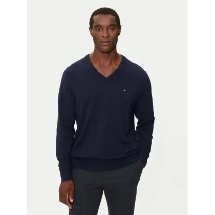 Zdjęcie Tommy Hilfiger Sweter Pima Org Ctn MW0MW28047 Granatowy Regular Fit