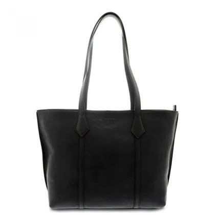 Zdjęcie Elegancka czarna shopperka ze skóry - Giudi