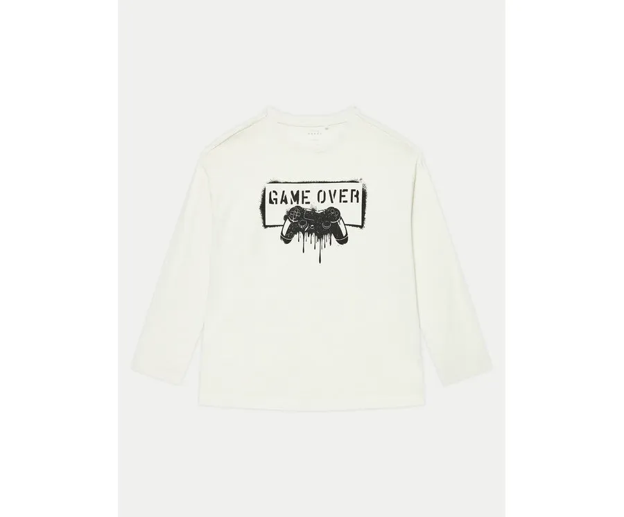 obrazek 1 NAME IT Bluzka 13231403 Écru Box Fit