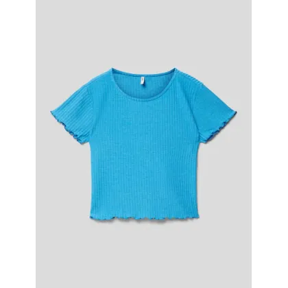 Zdjęcie T-shirt z drobnym prążkowaniem model ‘KONNELLA’