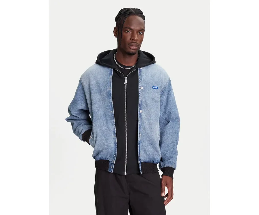 obrazek 1 HUGO Kurtka jeansowa Enjo 50541735 Niebieski Relaxed Fit