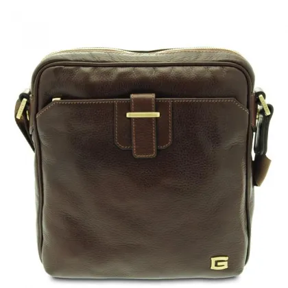 Zdjęcie Brązowa elegancka torba mężczyzn - Giudi