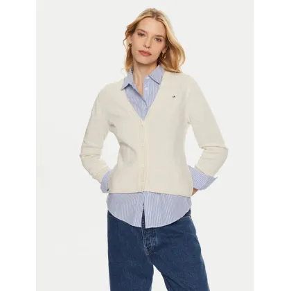 Zdjęcie Tommy Hilfiger Kardigan WW0WW43092 Beżowy Regular Fit