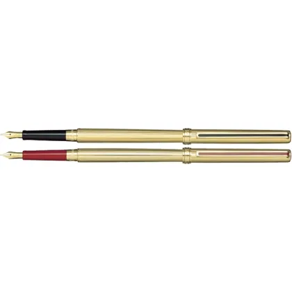 Zdjęcie Sailor Chalana Stripe Maroon Pióro Wieczne Pozłacane 24k