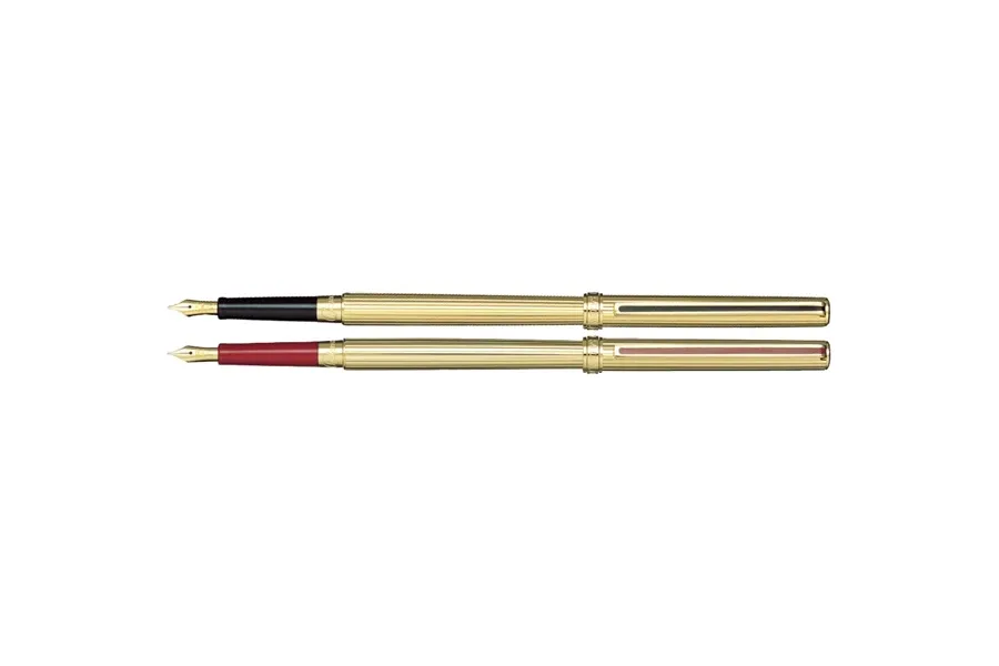 obrazek 1 Sailor Chalana Stripe Maroon Pióro Wieczne Pozłacane 24k