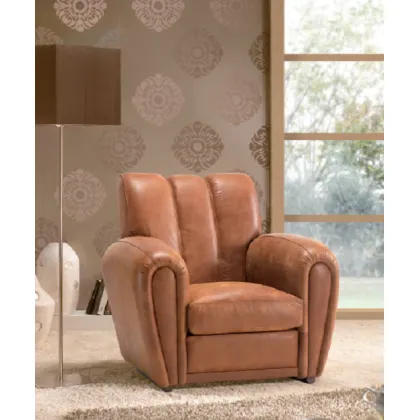 Zdjęcie Chesterfield fotel skórzany Zeus