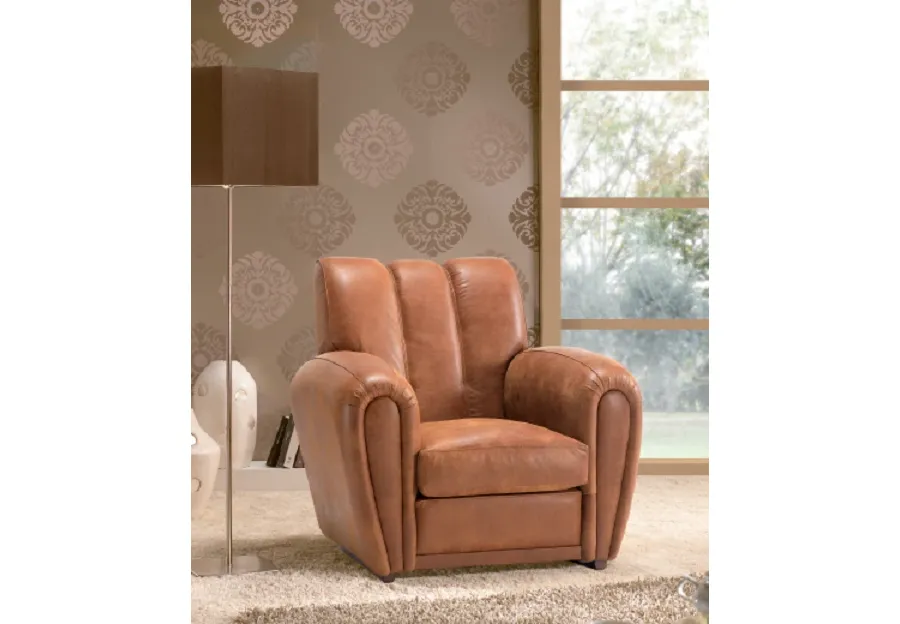 obrazek 1 Chesterfield fotel skórzany Zeus
