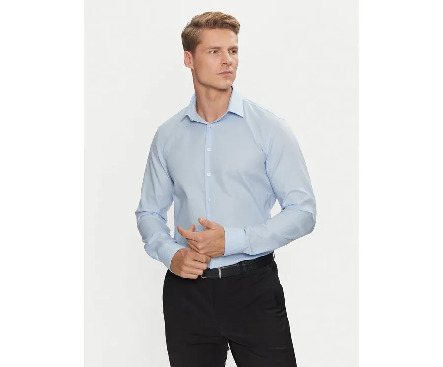 obrazek 1 Calvin Klein Koszula Non Iron Tonal Strct Slim Shirt K10K113848 Niebieski Regular Fit
