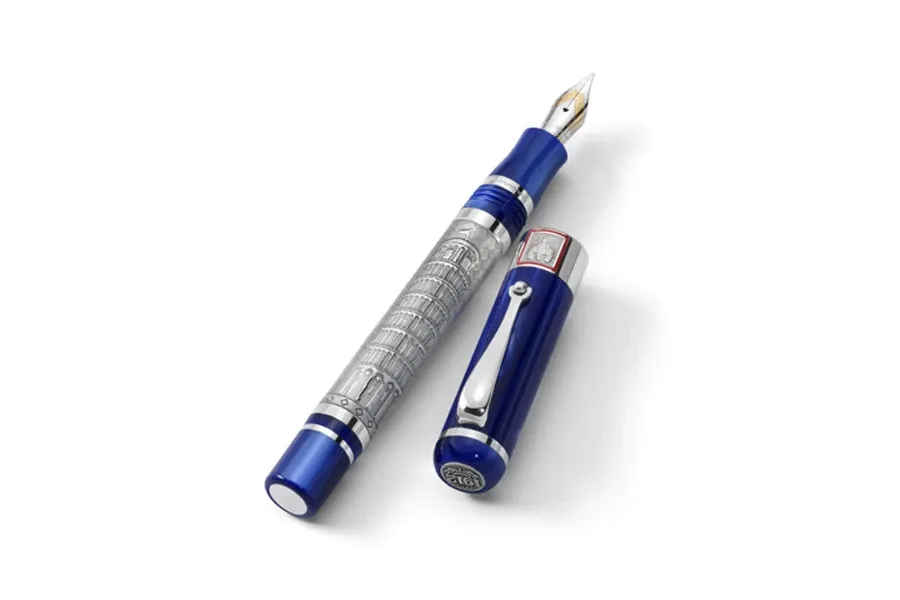 picture 2 Unique silver fountain pen - La Torre di Pisa