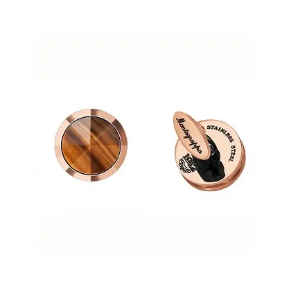 Zdjęcie Wyjątkowe Rose Cufflinks - Tiger Eye NeroUno Montegrappa