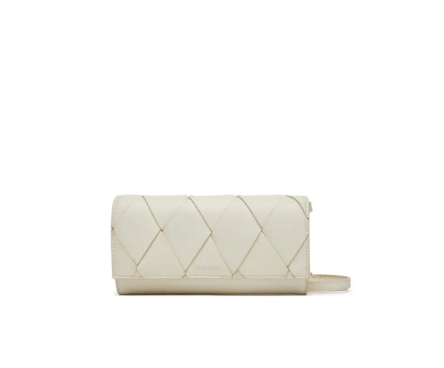 obrazek 1 Calvin Klein Torebka Ck Woven Convertible Wallet Bag K60K612970 Biały