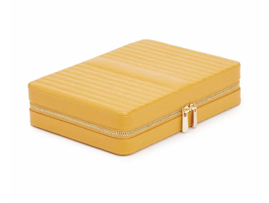 obrazek 1 Skórzany organizer Maria Large Mustard na biżuterię