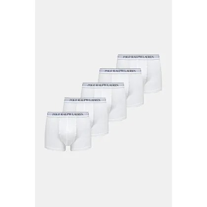 Zdjęcie Polo Ralph Lauren bokserki 5-pack męskie kolor biały 714864292