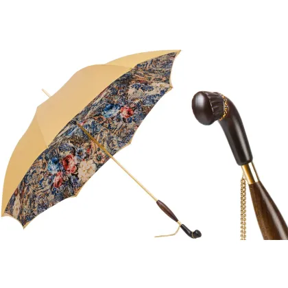 Zdjęcie Stylowy parasol damski w stylu vintage w kolorze beżowym – Pasotti