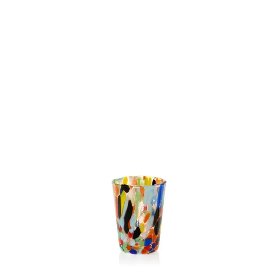 obrazek 1 Kolorowy komplet 6 szklanek likierowych z Włoch (6 cm)