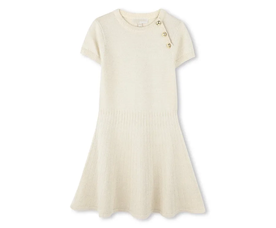 obrazek 1 Michael Kors Sukienka dzianinowa R30296 D Beżowy Regular Fit