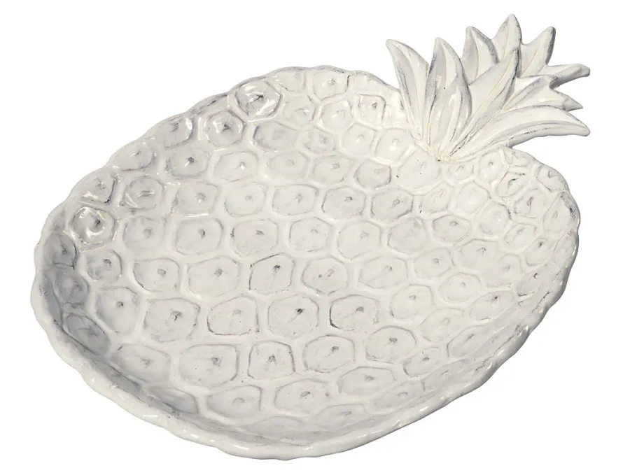 obrazek 1 Elegancka biała duża miska w kształcie ananasa 50 cm - Virginia Casa