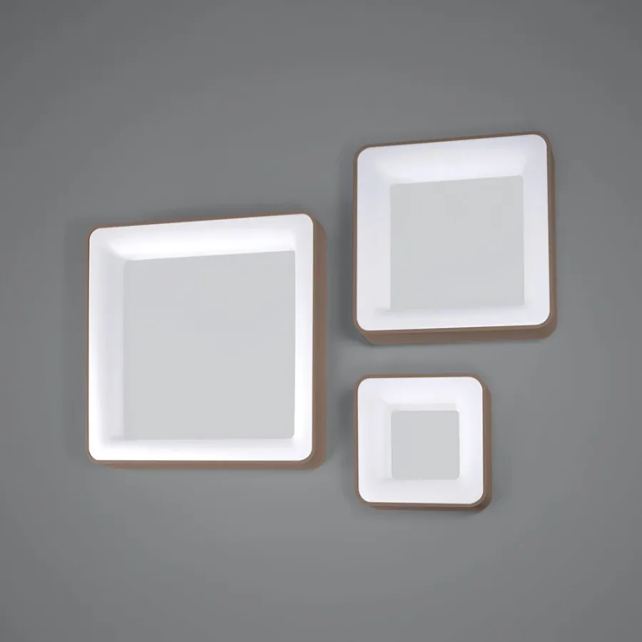 obrazek 2 Włoski plafon Inner S z aluminium i akrylu w piaskowym kolorze