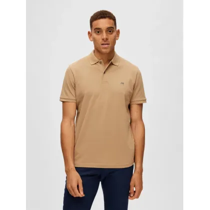 Zdjęcie Selected Homme Polo 16087839 Beżowy Regular Fit