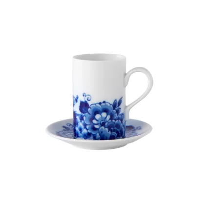 Picture Luxurious porcelain coffee cup and saucer from the Blue Ming collection - 4 pieces - Vista Alegre