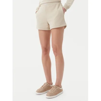 Zdjęcie Calvin Klein Jeans Szorty sportowe Placed Institutional J20J225525 Beżowy Regular Fit