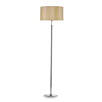 Zdjęcie Wspaniała włoska lampa wolnostojąca z abażurem z tkaniny