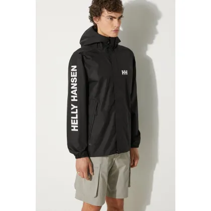 Zdjęcie Helly Hansen kurtka przeciwdeszczowa Ervik kolor czarny 64032