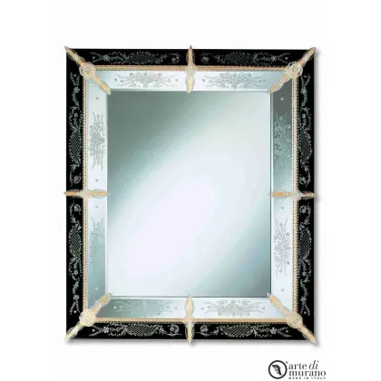 Zdjęcie Prestiżowe weneckie lustro ze szkła Murano
