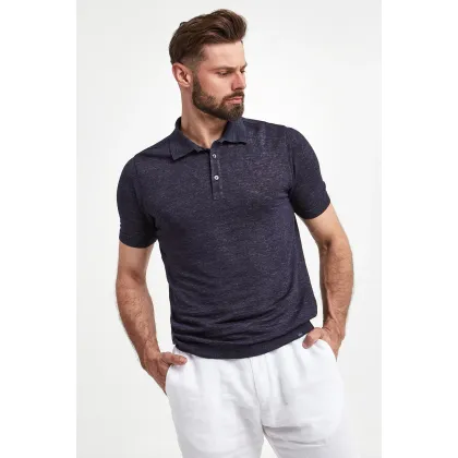 Zdjęcie Polo męskie lniane PAUL&SHARK Paul&Shark