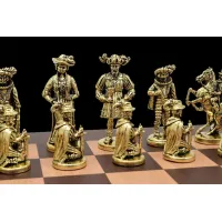 Picture Stylish The Rococo chess pieces made of zinc alloy - The Chess Empire