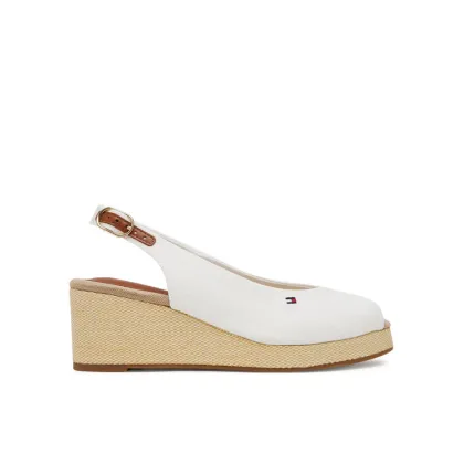 Zdjęcie Tommy Hilfiger Espadryle Flag Mid Wedge Espad Slingback FW0FW08595 Biały
