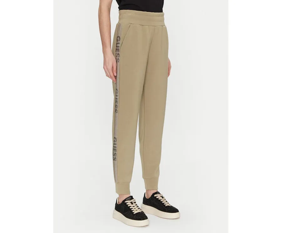 obrazek 1 Guess Spodnie dresowe W5RB00 KBYE2 Zielony Regular Fit