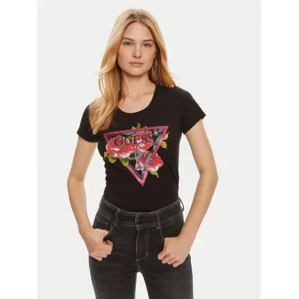 Zdjęcie Guess T-Shirt W4YI71 J1314 Czarny Regular Fit