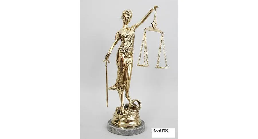 obrazek 2 Luksusowa figura bogini Temidy - do wyboru 3 wykończenia